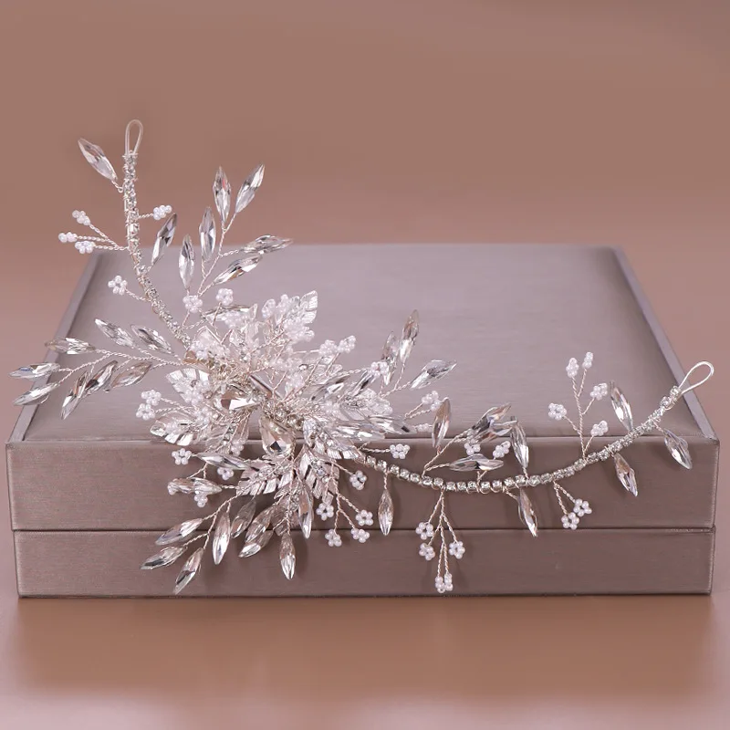 Silver Color Crystal Headbands Leaf Wedding Hair Jewelry Accessories Women Bridal Handmade Hair Ornament Head Decoration Tiara
Silver Color Crystal Headbands Leaf Wedding Hair Jewelry Accessories Women Bridal Handmade Hair Ornament Head Decoration Tiara