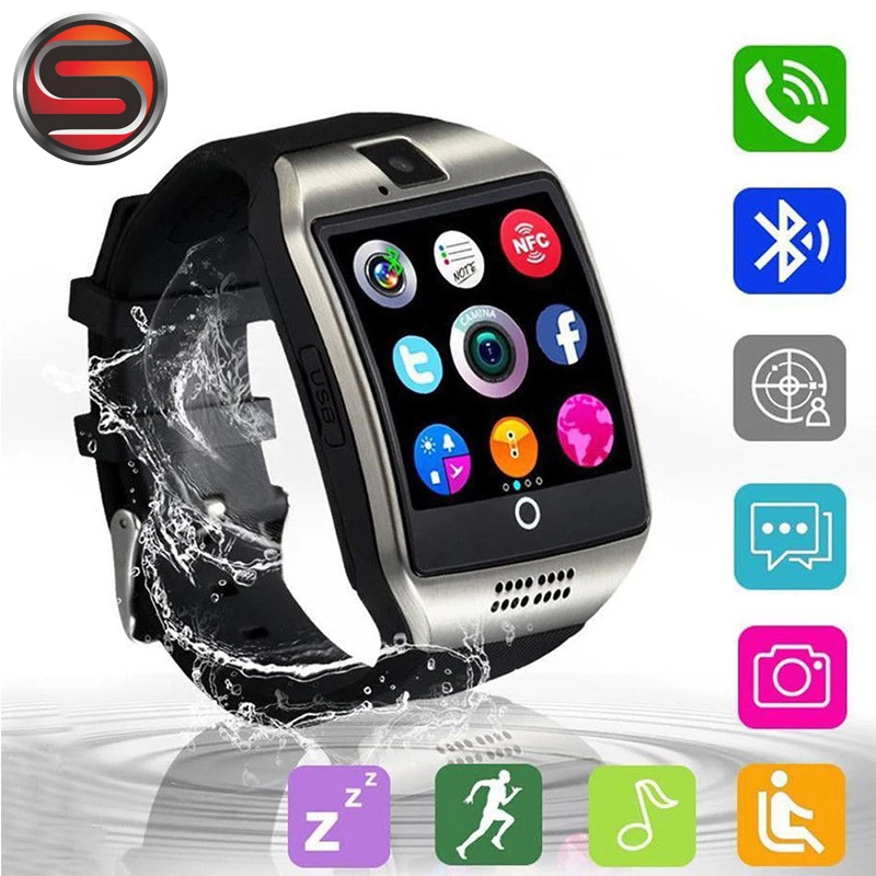 

Q18 Smart Watch Support Sim TF Card Phone Call Push Message Camera Bluetooth Connectivity For IOS Android Phone G17