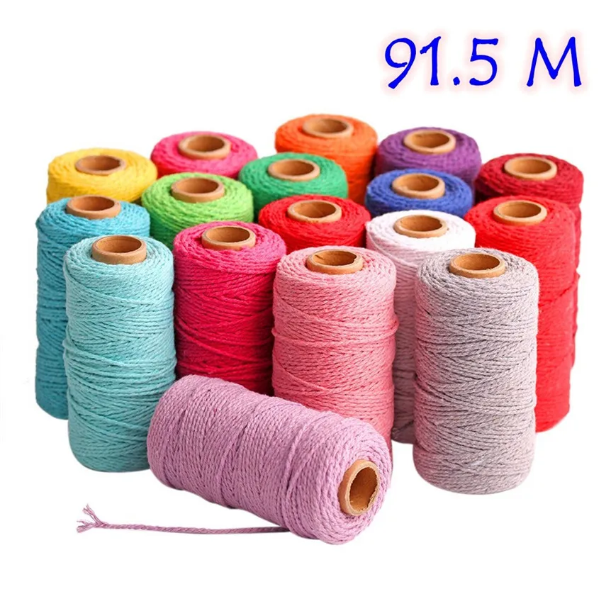2mm Twisted Cotton Cord Rope Craft Macrame String DIY Craft Home Decorative Supply Handmade DIY 0507#
2mm Twisted Cotton Cord Rope Craft Macrame String DIY Craft Home Decorative Supply Handmade DIY 0507#