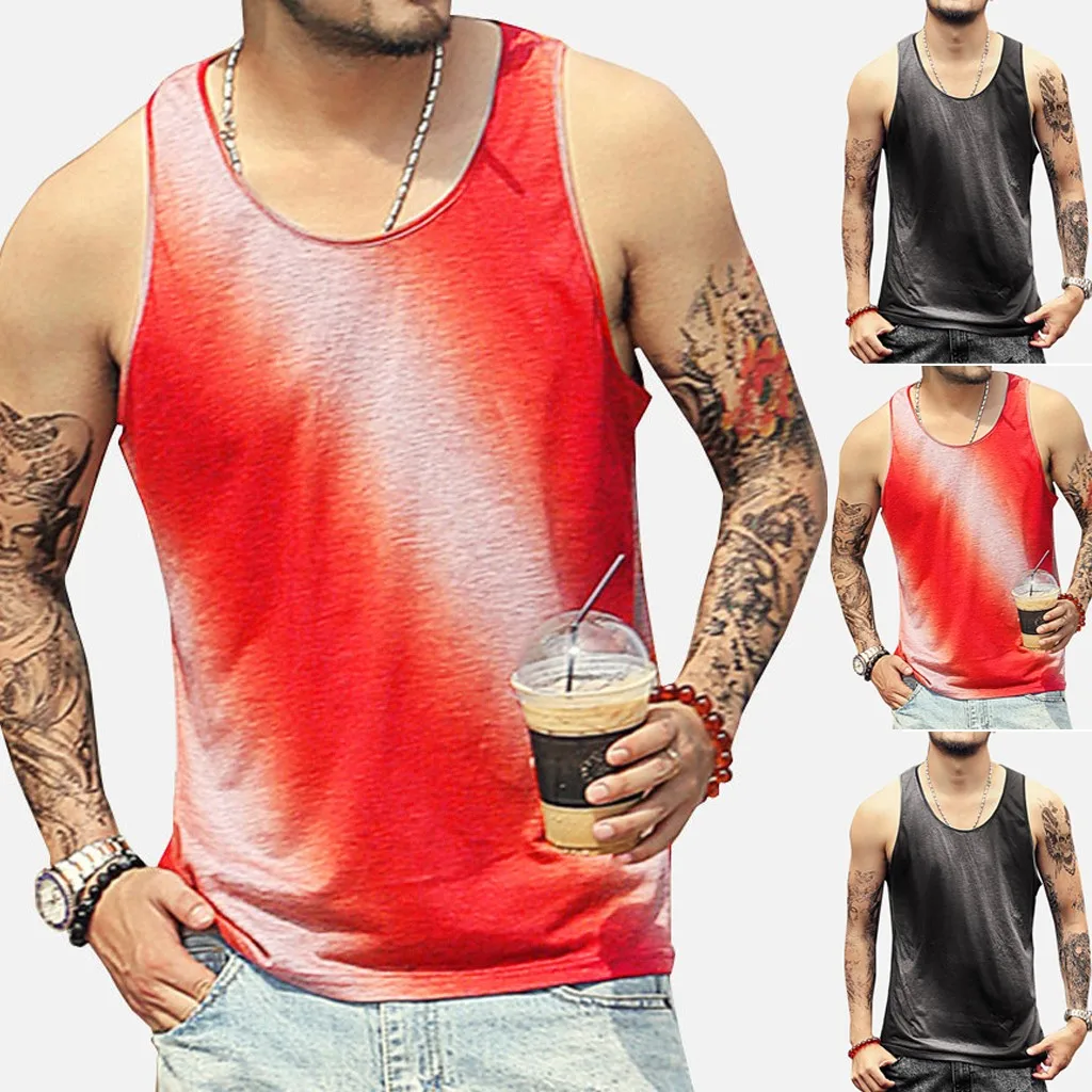 Men Fitness Muscle Gradient Sleeveless Bodybuilding Round Neck Vest Tank Tops Support Wholesale And Dropship
Men Fitness Muscle Gradient Sleeveless Bodybuilding Round Neck Vest Tank Tops Support Wholesale And Dropship