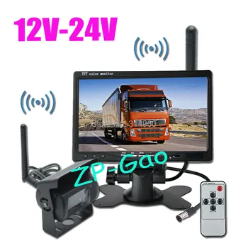 Wireless 7" LCD Monitor + Car Bus Truck Rear View Kit 18 IR LED CCD Reversing Camera 12V-24V Free Shipping
Wireless 7" LCD Monitor + Car Bus Truck Rear View Kit 18 IR LED CCD Reversing Camera 12V-24V Free Shipping