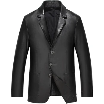 Fashion Men's Leather Jackets And Coats Suit Collar Leather Jackets Men Slim Clothing Soft genuine Leather Clothes For Man
Fashion Men's Leather Jackets And Coats Suit Collar Leather Jackets Men Slim Clothing Soft genuine Leather Clothes For Man