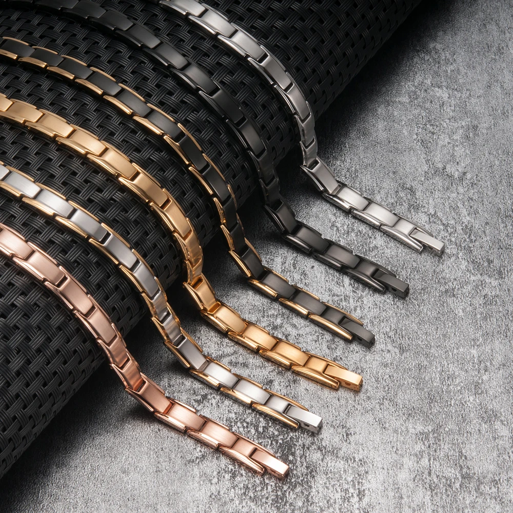 Magnetic Bracelet Benefits Gold Chain Link Stainless Steel Bracelet Women Couple Health Energy Magnetic Bracelets for Women Men
Magnetic Bracelet Benefits Gold Chain Link Stainless Steel Bracelet Women Couple Health Energy Magnetic Bracelets for Women Men