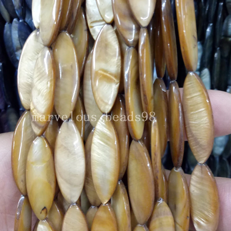 Free Shipping Beautiful jewelry 10x30mm Brown Mother of pearl Shell Art Loose Beads 15.5" G6930
Free Shipping Beautiful jewelry 10x30mm Brown Mother of pearl Shell Art Loose Beads 15.5" G6930