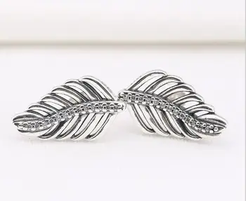 silver european oxidic Jewelry Original Shimmering Feathers Stud Earrings 100% 925 Sterling Silver Jewelry DIY Wholesale
silver european oxidic Jewelry Original Shimmering Feathers Stud Earrings 100% 925 Sterling Silver Jewelry DIY Wholesale