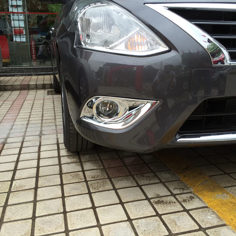 for Nissan Sunny 2011-2016 ABS Plastic Car front fog lamp foglight frame panel Cover Trim car styling accessories
for Nissan Sunny 2011-2016 ABS Plastic Car front fog lamp foglight frame panel Cover Trim car styling accessories