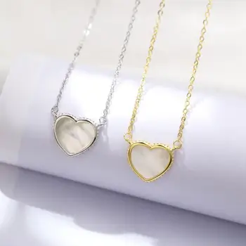 HRina Sweet S925 Sterling Sliver Gold Plated Shell Heart Pendant Necklace Choker with Extended Chains Engagement For Lover Gifts
HRina Sweet S925 Sterling Sliver Gold Plated Shell Heart Pendant Necklace Choker with Extended Chains Engagement For Lover Gifts