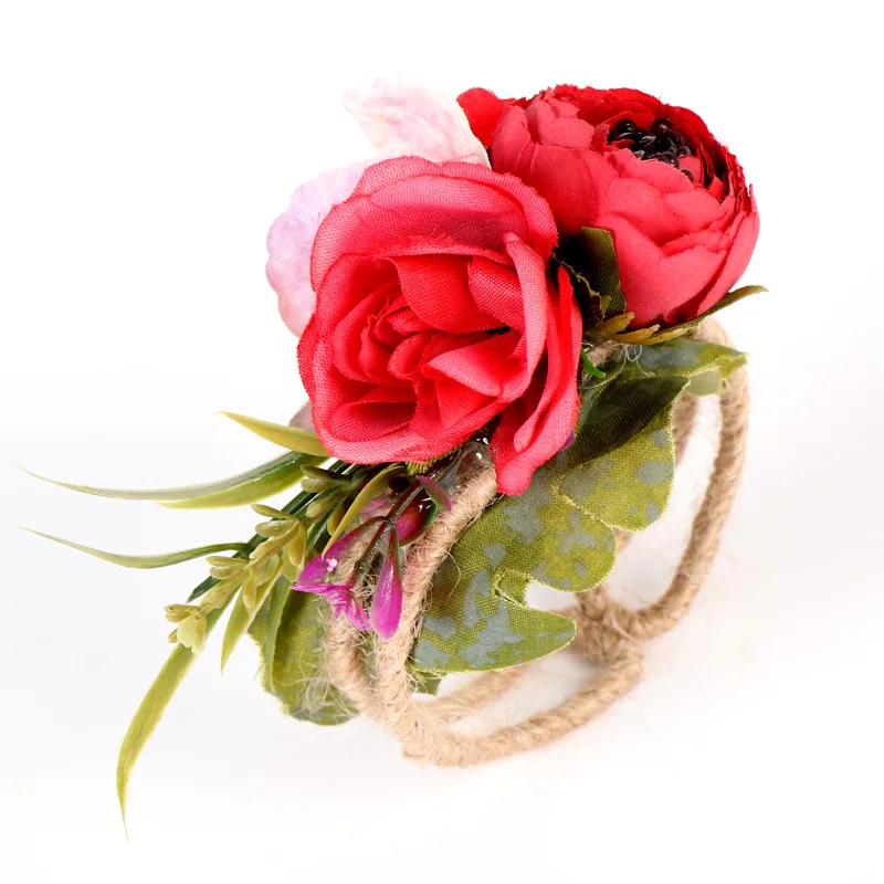 New Wedding Flower Bridesmaid Bride Wrist Corsage Woodland Corsage Woven Straw Cuff Bracelet for Wedding Prom Accessories
New Wedding Flower Bridesmaid Bride Wrist Corsage Woodland Corsage Woven Straw Cuff Bracelet for Wedding Prom Accessories