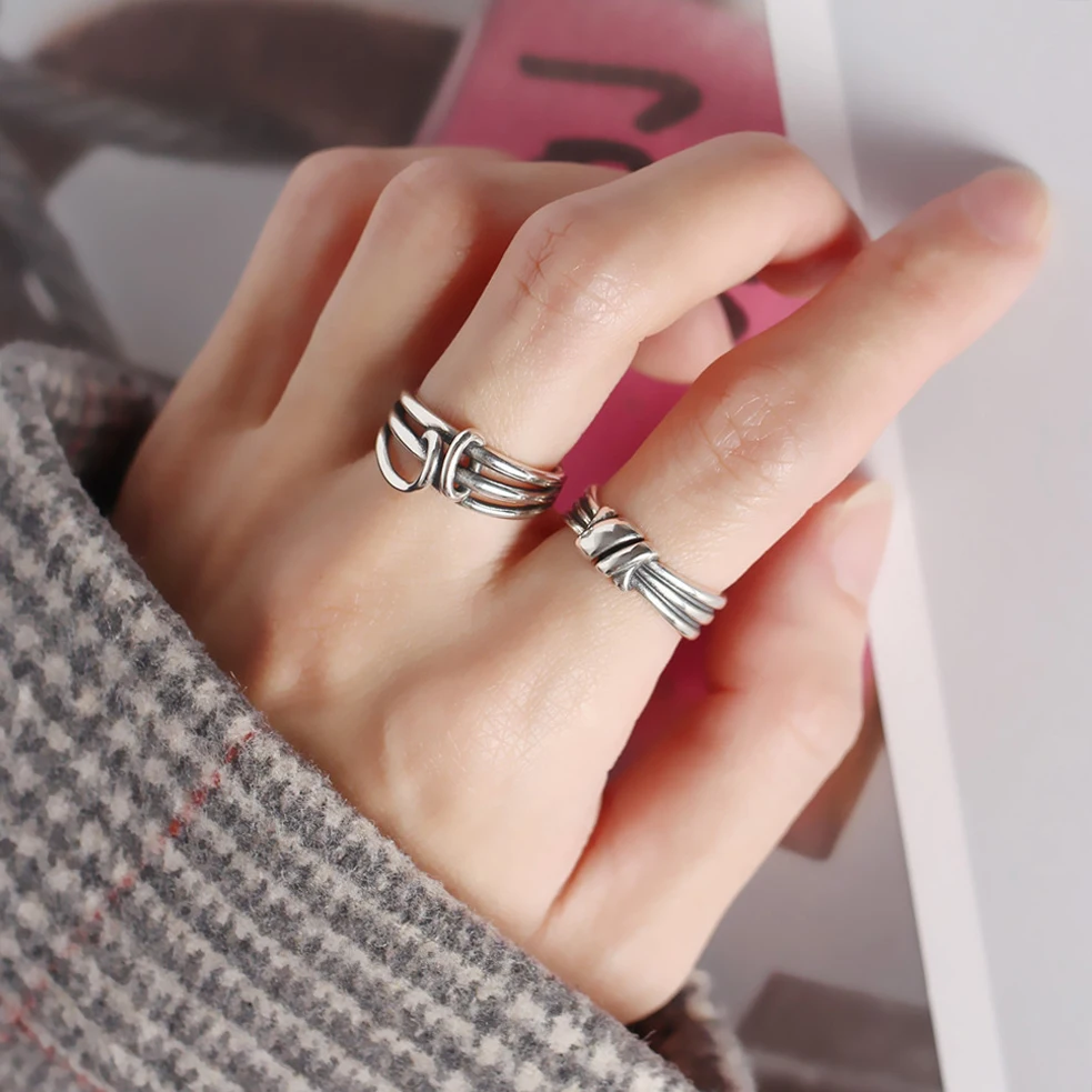 Women Antique Silver Stacking Ring 925 Promise Twisted Texture Engagement Tie The Knot Hug Me Ring Bridal Party Gifts For Her
Women Antique Silver Stacking Ring 925 Promise Twisted Texture Engagement Tie The Knot Hug Me Ring Bridal Party Gifts For Her