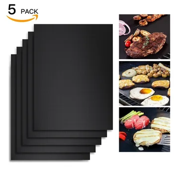 5pcs/Set Reusable BBQ Grill Mat Pad Sheet Hot Plate Portable Easy Clean Nonstick Bakeware Cooking Tool BBQ Accessories
5pcs/Set Reusable BBQ Grill Mat Pad Sheet Hot Plate Portable Easy Clean Nonstick Bakeware Cooking Tool BBQ Accessories