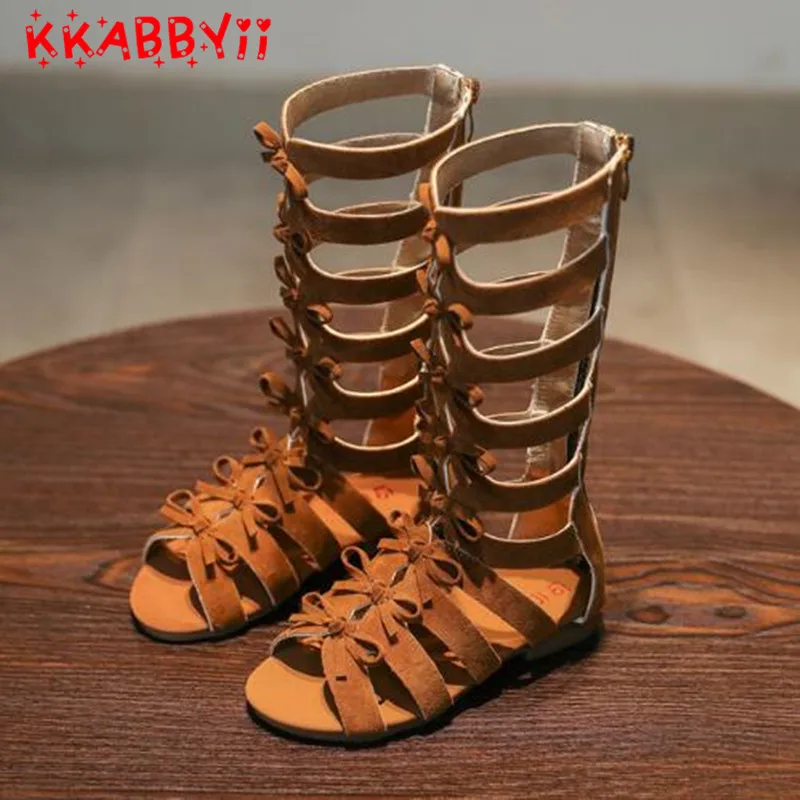 Girls Sandals 2019 New Children's Summer Fashion Bowknot Roman Shoes Hollow Open-toed Flat Princess Beach Shoes 26-35
Girls Sandals 2019 New Children's Summer Fashion Bowknot Roman Shoes Hollow Open-toed Flat Princess Beach Shoes 26-35