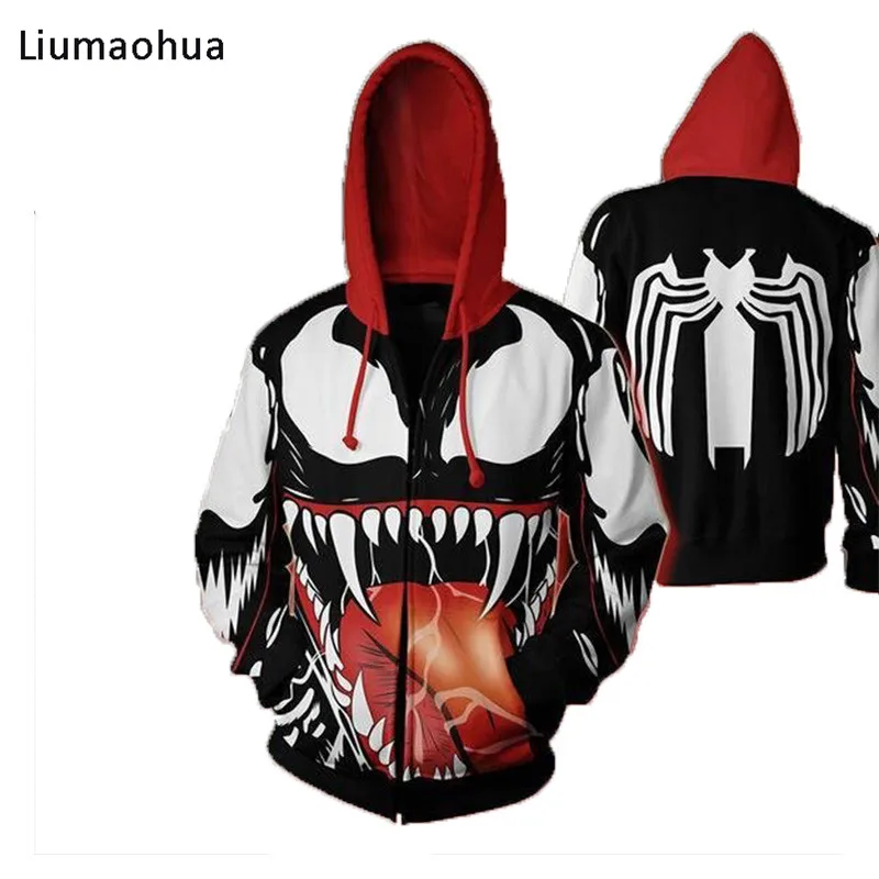 Dropshipping-3D-Print-Spring-Autumn-Zipper-Hoodies-For-Men-Sweatshirt-Avengers-Venom-Casual-Long-sleeved-Hooded