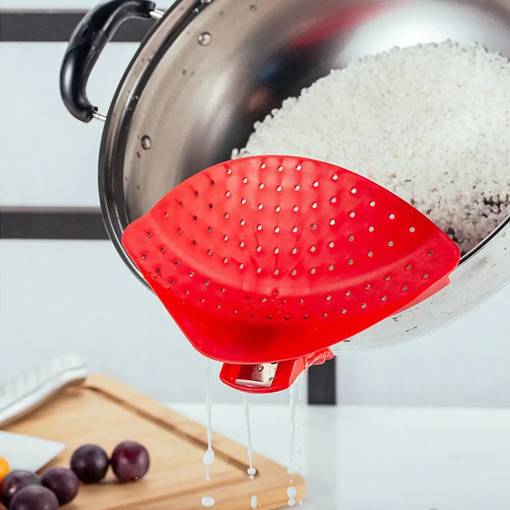 Silicone PP Colanders Kitchen Clip On Pot Strainer Drainer Draining Excess Liquid Univers Draining Pasta Vegetable Washing Tools
Silicone PP Colanders Kitchen Clip On Pot Strainer Drainer Draining Excess Liquid Univers Draining Pasta Vegetable Washing Tools