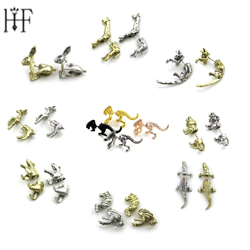 Hand carved Earrings Silver Cute Rabbit Giraffe Cat Lion Sika Deer Horse Crocodile Earrings in Stud Earrings For Women Men Gift
Hand carved Earrings Silver Cute Rabbit Giraffe Cat Lion Sika Deer Horse Crocodile Earrings in Stud Earrings For Women Men Gift