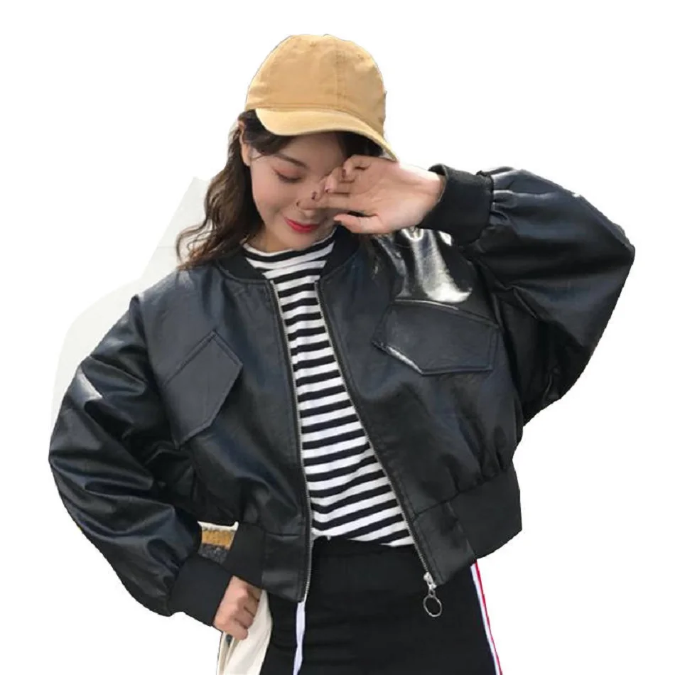 Women's jacket bat sleeve pu motorcycle short winter woman parka 2019 fashion Korean new bf wind slim jacket plus size leather
Women's jacket bat sleeve pu motorcycle short winter woman parka 2019 fashion Korean new bf wind slim jacket plus size leather