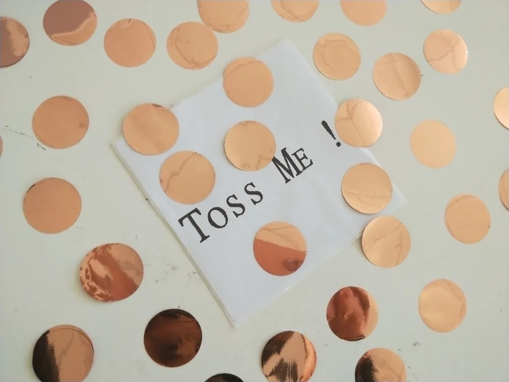 1inch(2.5CM) 30g/bag Metallic ROSE Gold Circle Confetti Dots Filling Balloons Party Table Decorations
1inch(2.5CM) 30g/bag Metallic ROSE Gold Circle Confetti Dots Filling Balloons Party Table Decorations