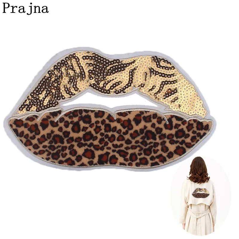 Prajna Lip Sequins Patches 1 PCS Sewing Fabric Patches Print Leopard Stickers Sew On Clothing Patches For Sewing Accessories New
Prajna Lip Sequins Patches 1 PCS Sewing Fabric Patches Print Leopard Stickers Sew On Clothing Patches For Sewing Accessories New