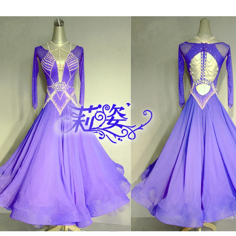 Everyday Ballroom Waltz Tango Quickstep Dance Dress COSTUME-MADE ballroom dance dress Lilac colour ballroom dance dress
Everyday Ballroom Waltz Tango Quickstep Dance Dress COSTUME-MADE ballroom dance dress Lilac colour ballroom dance dress