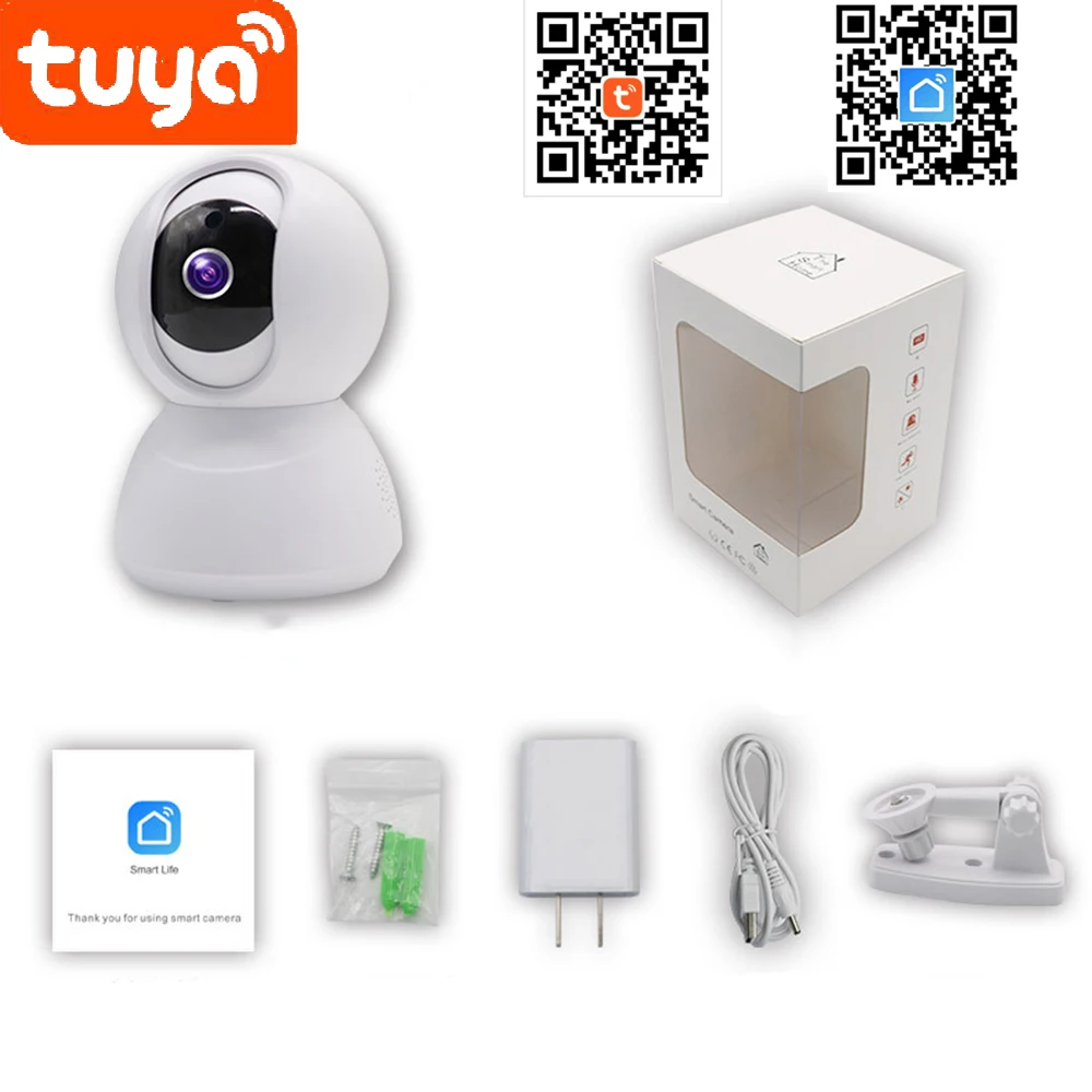 1080P HD Tuya Smart Life Alexa Wireless IP Camera Two Way Audio Pan Tilt Digital Zoom Security Smart WiFi Camera
1080P HD Tuya Smart Life Alexa Wireless IP Camera Two Way Audio Pan Tilt Digital Zoom Security Smart WiFi Camera