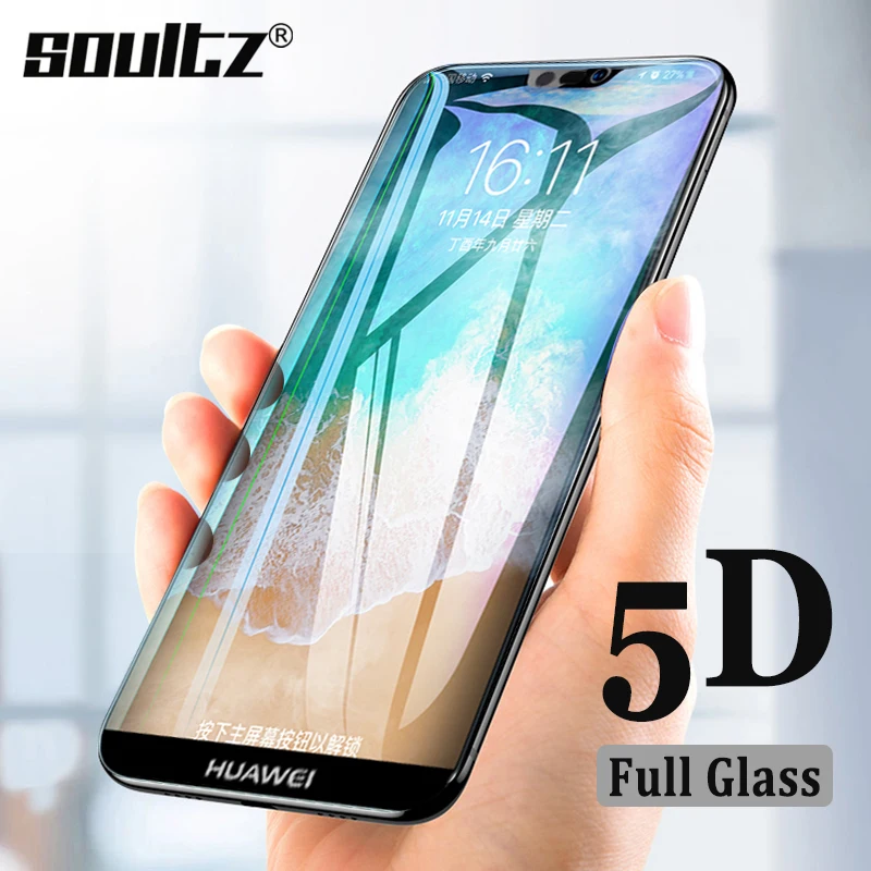 Закаленное стекло Soultz 5D Edge to для Huawei Nova Lite 2 2i 2S 3 3i 3E Защитная пленка