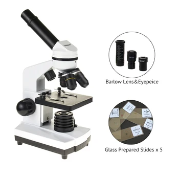 Biological Microscope 1600X Students Educational Science Lab With 5 Piece Glass Microscope Prepared Slides
Biological Microscope 1600X Students Educational Science Lab With 5 Piece Glass Microscope Prepared Slides