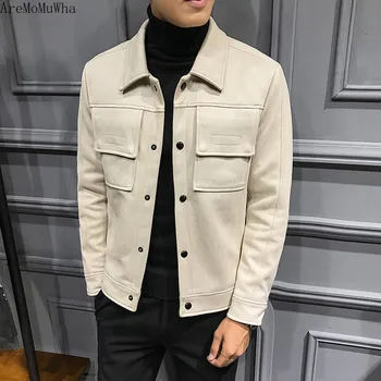 AreMoMuWha 2018 New Korean Version of The Slim Handsome Trend Autumn and Winter Thick Men's Jacket Spring and Autumn Deerskin
AreMoMuWha 2018 New Korean Version of The Slim Handsome Trend Autumn and Winter Thick Men's Jacket Spring and Autumn Deerskin