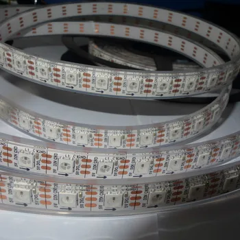 4m DC5V addressable WS2812B led pixel strip,74pcs WS2812B/M with 74pixels;WHITE PCB;IP68;epoxy resin filled in the tube
4m DC5V addressable WS2812B led pixel strip,74pcs WS2812B/M with 74pixels;WHITE PCB;IP68;epoxy resin filled in the tube