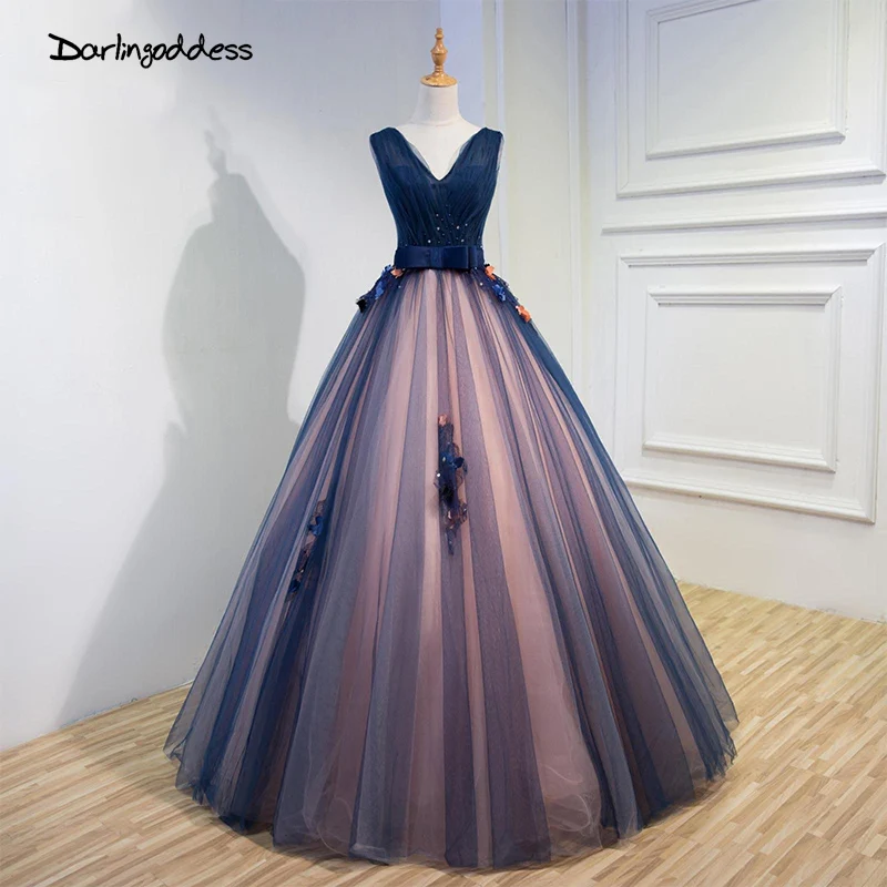 Real Photo Ladies Wedding Dresses Royal Blue V Neck with Flower Long Plus Size Tulle Bridal Dress 2017 Pregnant Party Dresses
Real Photo Ladies Wedding Dresses Royal Blue V Neck with Flower Long Plus Size Tulle Bridal Dress 2017 Pregnant Party Dresses