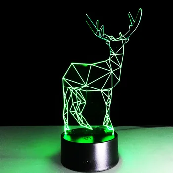 7 color European modern 3d creative small lamp LED acrylic visual three-dimensional deer light romantic bedside night light
7 color European modern 3d creative small lamp LED acrylic visual three-dimensional deer light romantic bedside night light