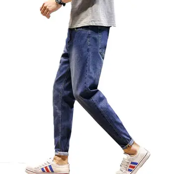 Free Shipping 2018 Autumn Men's Casual Blue Ankle-length Fashion Jeans Mid Waist Pants Harem No Elastic Trousers Plus Size 28-42
Free Shipping 2018 Autumn Men's Casual Blue Ankle-length Fashion Jeans Mid Waist Pants Harem No Elastic Trousers Plus Size 28-42