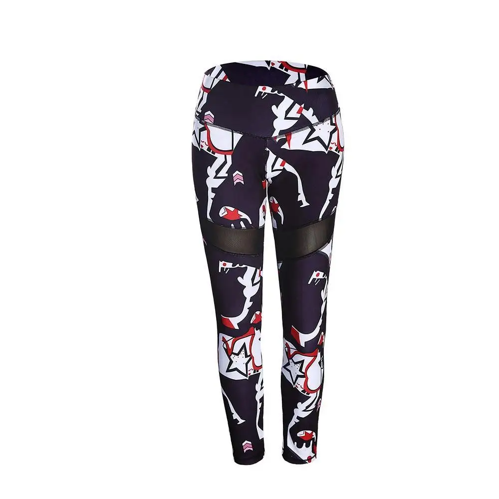 Women 3D Printed Gym Pants Mesh Stitching High-waist Casual Leggings Sport Fitness Workout Sports Running Leggings Sexy pants
Women 3D Printed Gym Pants Mesh Stitching High-waist Casual Leggings Sport Fitness Workout Sports Running Leggings Sexy pants