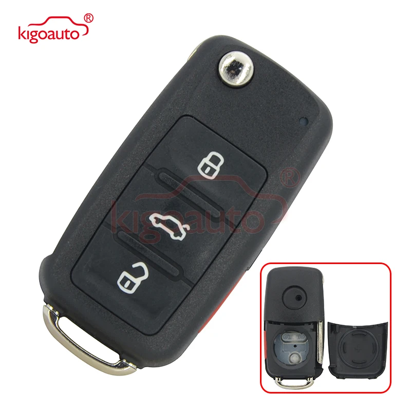 NBG010180T Remote key shell 3 button with panic for VW Beetle Passat Jetta 2014 Flip Key case Uncut Ignition Blade Blank
NBG010180T Remote key shell 3 button with panic for VW Beetle Passat Jetta 2014 Flip Key case Uncut Ignition Blade Blank
