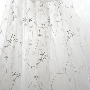 130~150cm Ivory Embroidery Lace Fabric Wedding Dress Accessories Bridal Veil Handmade DIY Material Clothing Decoration 3 Meters
130~150cm Ivory Embroidery Lace Fabric Wedding Dress Accessories Bridal Veil Handmade DIY Material Clothing Decoration 3 Meters