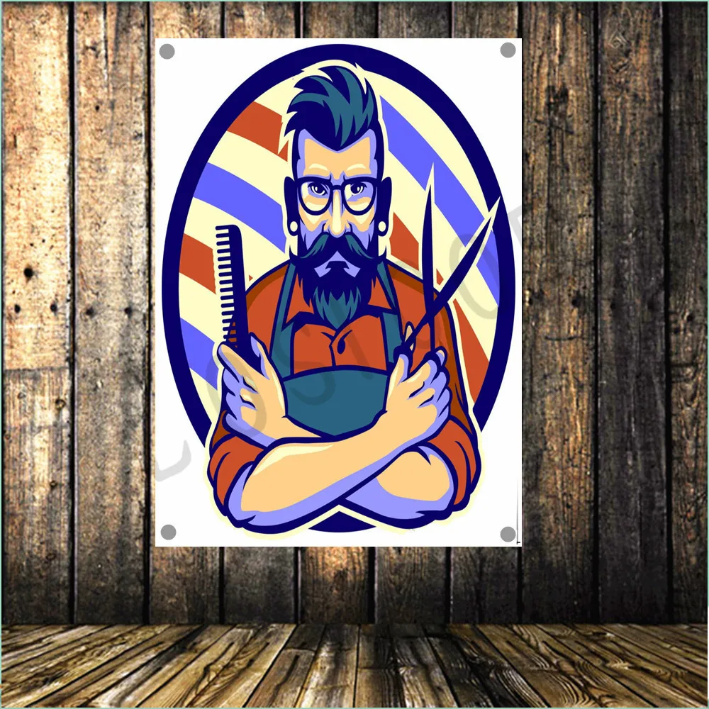 Barber tattoo vintage poster cloth painting shabby chic flag banner Wall Sticker hair salon beauty salon background decor
Barber tattoo vintage poster cloth painting shabby chic flag banner Wall Sticker hair salon beauty salon background decor