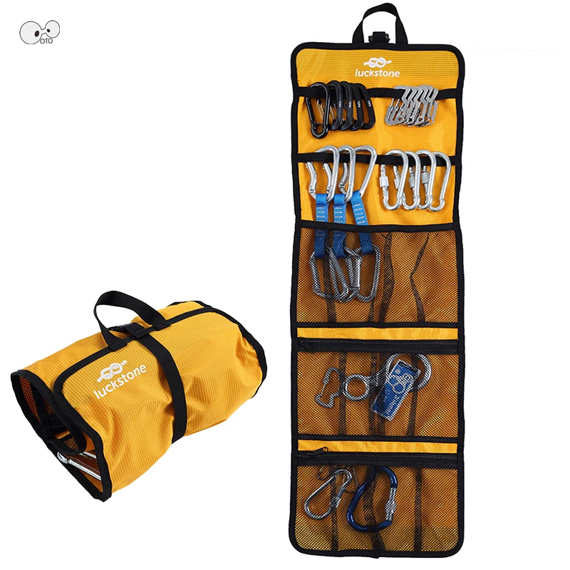Folding Lightweight Rock Climbing Tree Arborist Caving Quickdraw Sling Carabiner Hook Gear Equipment Collection Gear Arrange Bag
Folding Lightweight Rock Climbing Tree Arborist Caving Quickdraw Sling Carabiner Hook Gear Equipment Collection Gear Arrange Bag