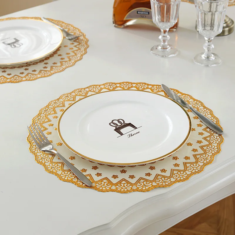 Western food mat pvc gilded tablecloth heat insulation cushion table mat cup mat plastic cup mat cloth western food tablecloth
Western food mat pvc gilded tablecloth heat insulation cushion table mat cup mat plastic cup mat cloth western food tablecloth
