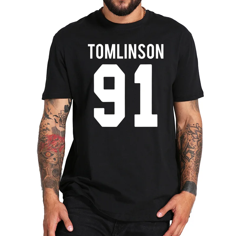 EU Size 100% Cotton T Shirt Louis Tomlinson 91 Tops One Direction Member Homme Simple Soft Short Sleeve Crewneck Tshirt Men
EU Size 100% Cotton T Shirt Louis Tomlinson 91 Tops One Direction Member Homme Simple Soft Short Sleeve Crewneck Tshirt Men
