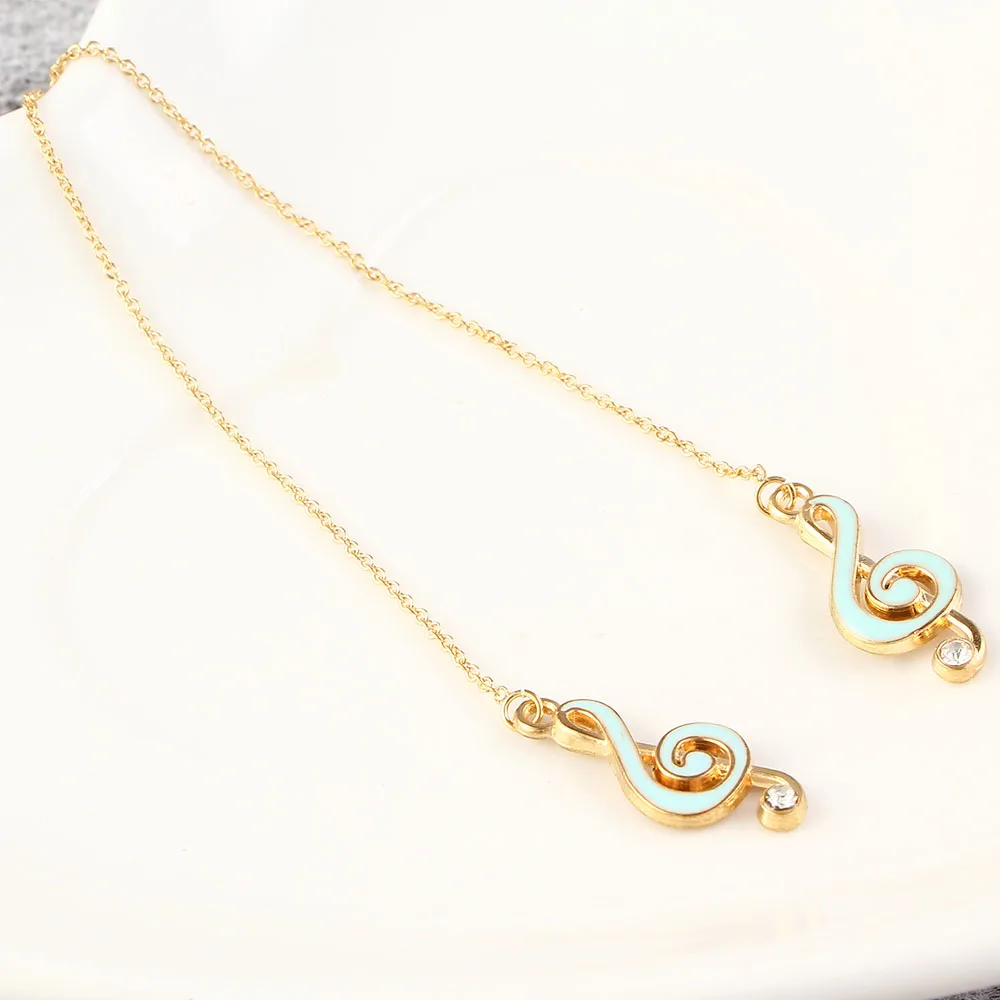 New Fashion Long Drop Earrings Music notes Personality Chain Tassel Dangle Earring Blue Pink Cute Earline Adjustable Ear Drop
New Fashion Long Drop Earrings Music notes Personality Chain Tassel Dangle Earring Blue Pink Cute Earline Adjustable Ear Drop