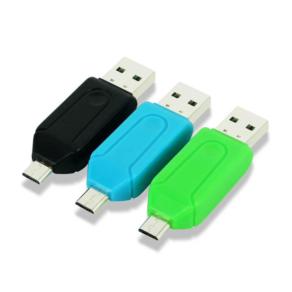 2 in 1 Micro USB And USB OTG Card Reader High-speed USB2.0 Universal OTG TF/SD for Android Computer Extension Headers
2 in 1 Micro USB And USB OTG Card Reader High-speed USB2.0 Universal OTG TF/SD for Android Computer Extension Headers