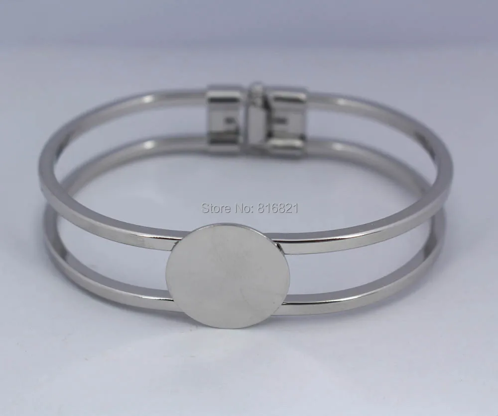 Blank Cuff Bangle Base Settings with Flat Circle Glue Pad Bezel Spring Open Bracelet Bangle Findings Silver Plated 15mm 18mm
Blank Cuff Bangle Base Settings with Flat Circle Glue Pad Bezel Spring Open Bracelet Bangle Findings Silver Plated 15mm 18mm