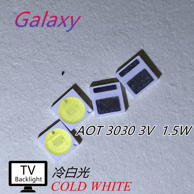 FOR AOT Backlight High Power LED 1.5W 3V 3030 94LM Cool white LCD Backlight for TV Application EMC 3030C-W3C3 100PCS
FOR AOT Backlight High Power LED 1.5W 3V 3030 94LM Cool white LCD Backlight for TV Application EMC 3030C-W3C3 100PCS