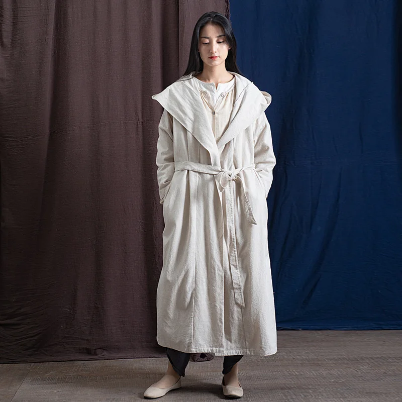Johnature Hooded Trench For Women Linen Bandage Coats Loose 4 Color 2019 Spring New Original Women Cloths Loose Trench Coats
Johnature Hooded Trench For Women Linen Bandage Coats Loose 4 Color 2019 Spring New Original Women Cloths Loose Trench Coats