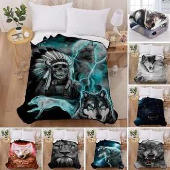 Fashion 3D Skull/Wolf/Flamingo pattern Coral Fleece Sofa Blanket Travel Blanket Bed Blanket Soft Flannel Plush Blanket
Fashion 3D Skull/Wolf/Flamingo pattern Coral Fleece Sofa Blanket Travel Blanket Bed Blanket Soft Flannel Plush Blanket