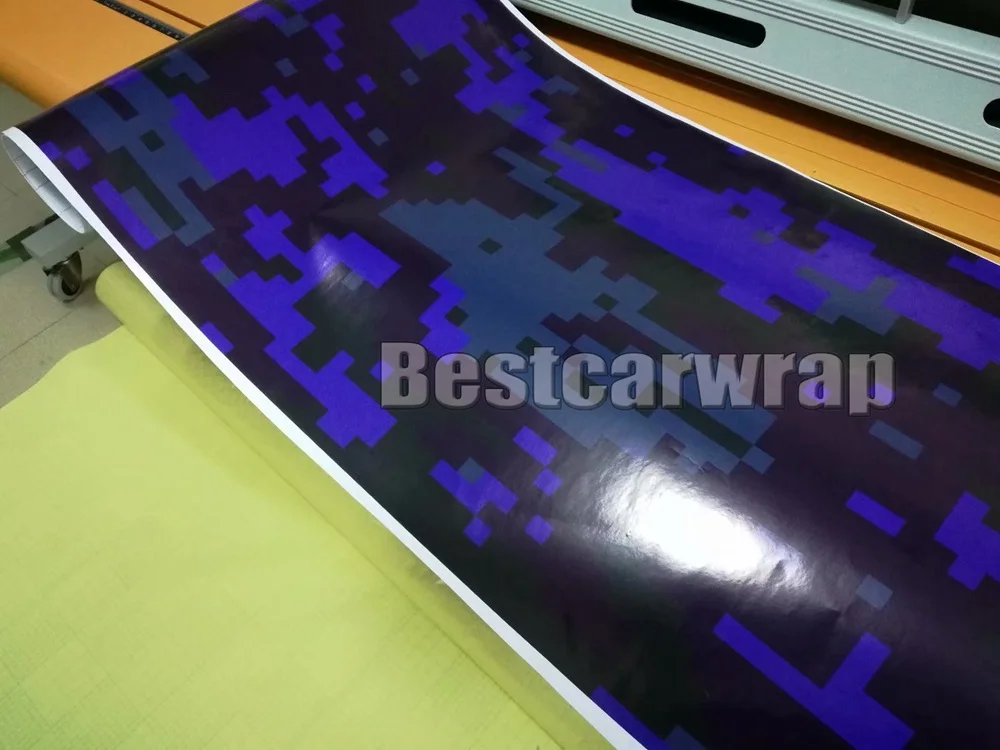 digital blue camo vinyl car wrap film car sticker foil (3)