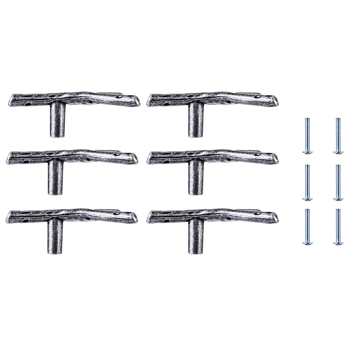 New 6pcs American Branch Style Wardrobe Single Hole Handle Door Knob Furniture Handle Door Pull Handle Vintage Pomotion Silver
New 6pcs American Branch Style Wardrobe Single Hole Handle Door Knob Furniture Handle Door Pull Handle Vintage Pomotion Silver