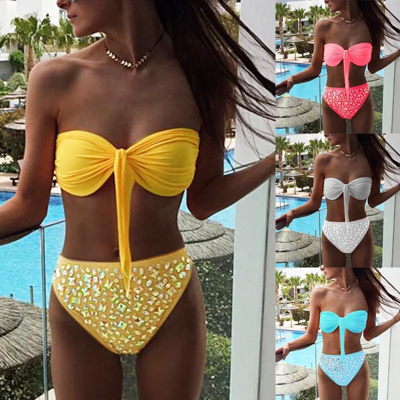 2019 Newly 1 Set Women Swimsuit Swimwear Bikini Elasticity Fashion for Beach Holiday Bathing
2019 Newly 1 Set Women Swimsuit Swimwear Bikini Elasticity Fashion for Beach Holiday Bathing