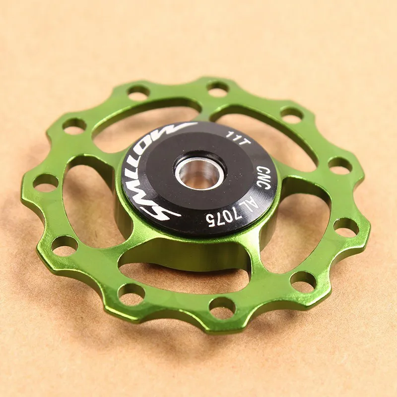 SMLLOW 11T Aluminum Alloy MTB Bicycle Rear Derailleur Pulley Jockey Wheel Road Bike Guide Roller Idler Part Cycling Accessory
SMLLOW 11T Aluminum Alloy MTB Bicycle Rear Derailleur Pulley Jockey Wheel Road Bike Guide Roller Idler Part Cycling Accessory