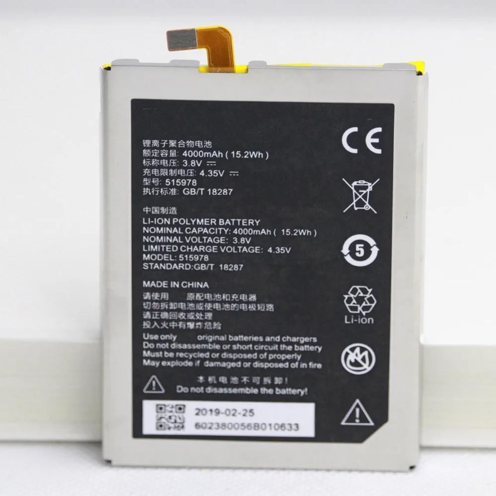 

For ZTE Blade X3 Q519T D2 A452 4000mAh E169-515978 E169 515978 Lithium internal Cellphone battery with Free tools