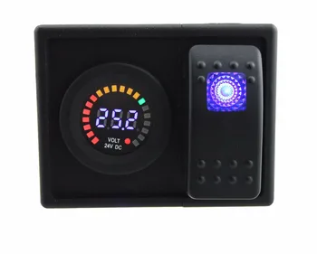 IZTOSS DC 24V LED Digital Panel Display voltmeter Socket with rocker switch jumper wires and housing holder
IZTOSS DC 24V LED Digital Panel Display voltmeter Socket with rocker switch jumper wires and housing holder