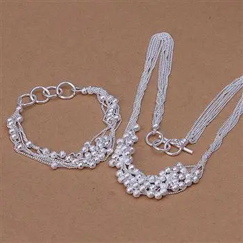 Wholesale Fashion Jewelry Set, 925 Silver Necklace and Bracelet Set . Nice Jewelry. Good S017
Wholesale Fashion Jewelry Set, 925 Silver Necklace and Bracelet Set . Nice Jewelry. Good S017